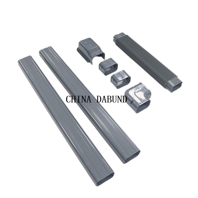 Desain Duct Air AC Gray PVC Line Set Cover Kit