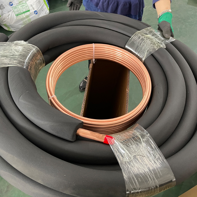 1/2" x 3/4" x 50 ft Insulated Copper Tubing