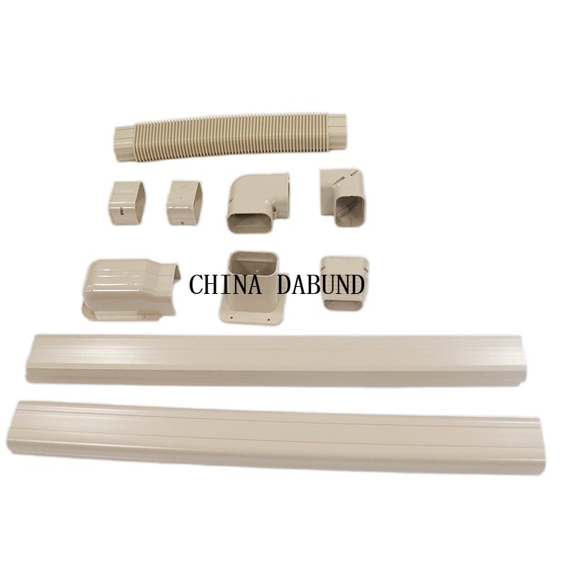 Maßgeschneiderte beige PVC-Leitungsset-Abdeckung, Klimaanlagen-Kanalleitungsset-Rohrabdeckung